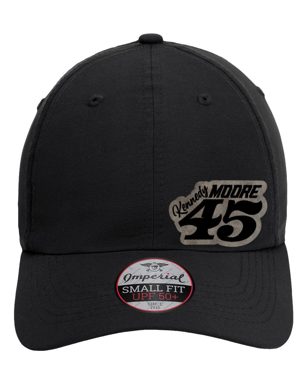Kennedy Moore Racing Leather Patch Ponytail Hat