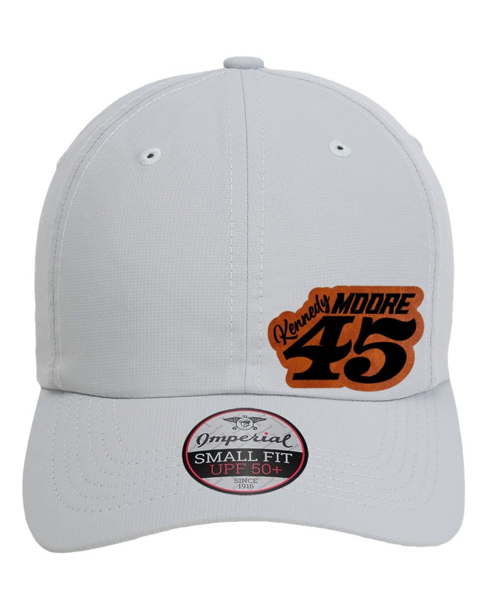 Kennedy Moore Racing Leather Patch Ponytail Hat