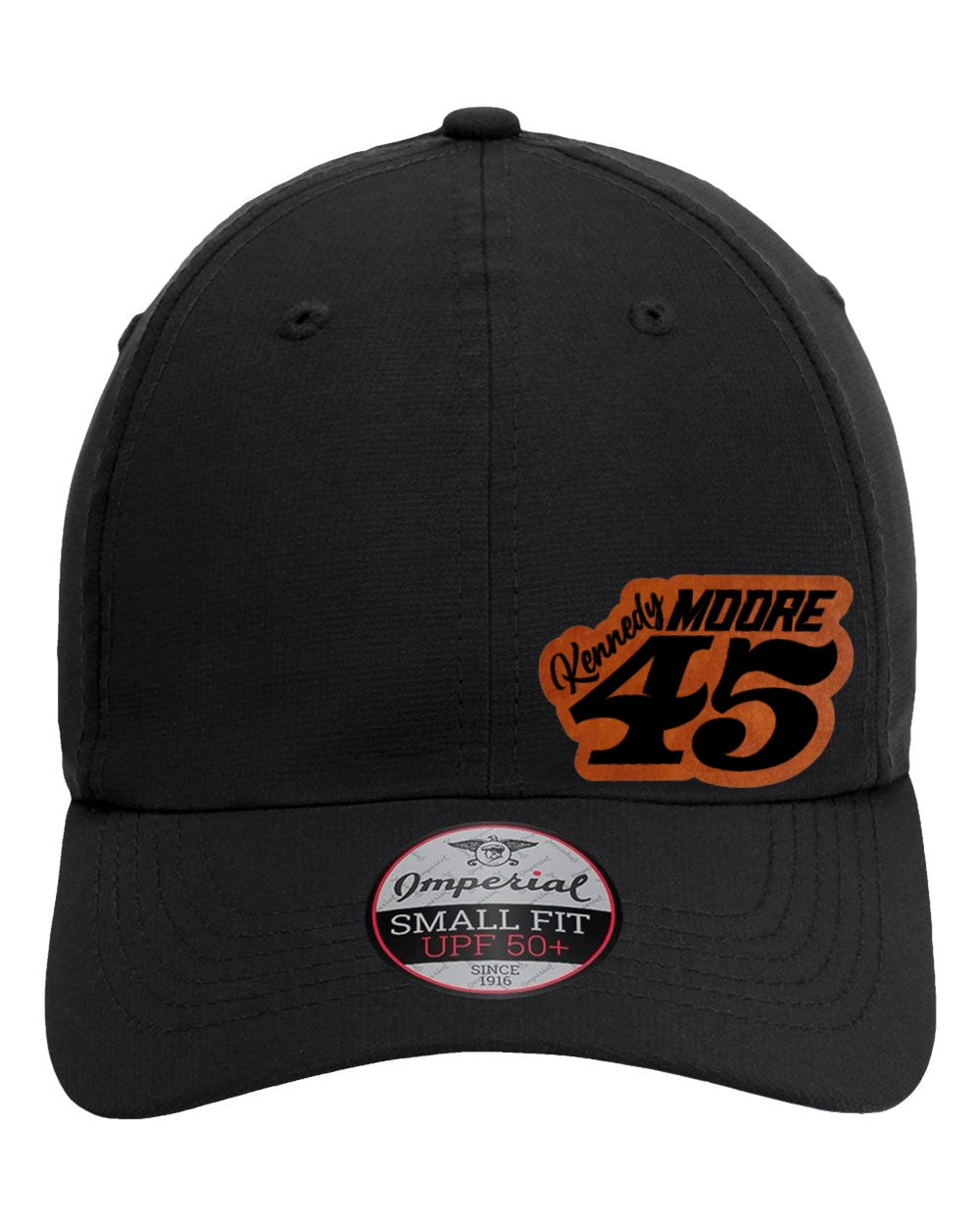 Kennedy Moore Racing Leather Patch Ponytail Hat